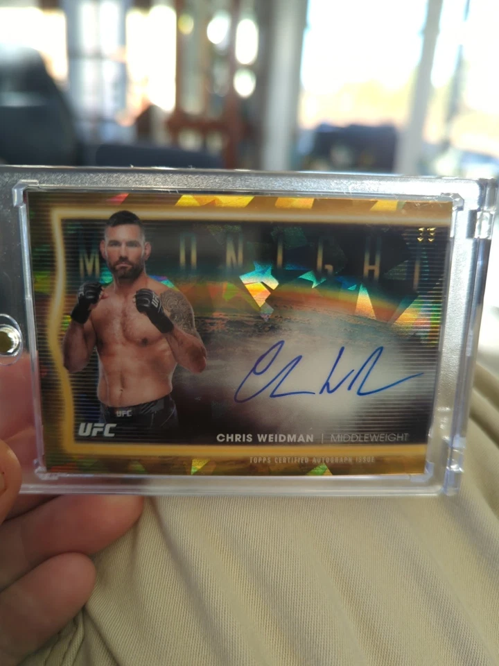 2025 Midnight Chris Weidman UFC Midnight Signatures Auto  3/5 - Image 2 of 4