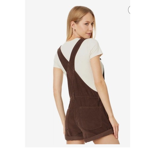 We The Free People Latzhose Ziggy Shortall braun Cord Barnwood NEU - Bild 11 von 12