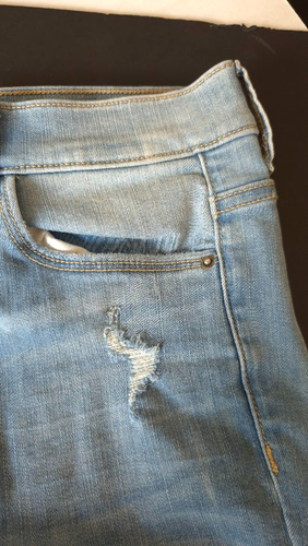 SP Black Label Light Blue Jeans Size 27 High Rise Faded Distressed - Picture 8 of 23
