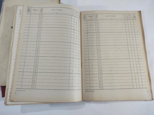 3 vintage unused library notebooks printed in the USSR 1980s - Picture 6 of 10
