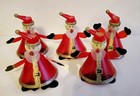 Vintage Santa Push on Shades For Christmas String Lights Set Of 5