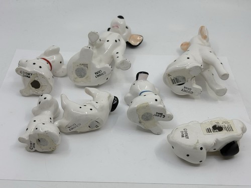 Juego de 7 estatuillas de cerámica vintage de dálmatas de Disney 101 - Imagen 5 de 5