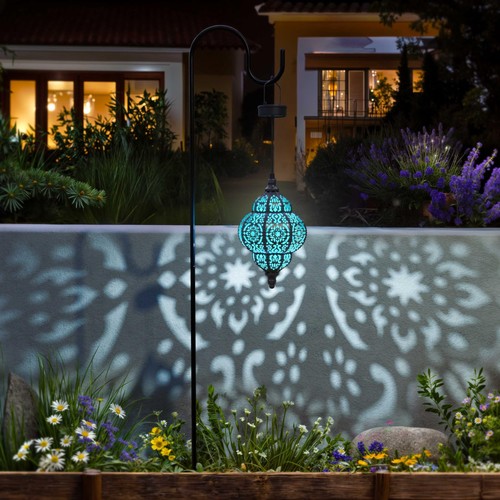 Hängende Solarleuchten Außen Garten Deko Solar Laterne Wasserdicht Kunststoff Mo... - Bild 8 von 8