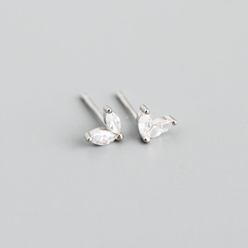 Crystal Earring Studs Cubic Zirconia Stud Sterling Silver Ear Piercing Girls 5mm - Picture 13 of 20