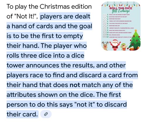 Weihnachtskarten Würfelspiel nicht! - Bild 5 von 5