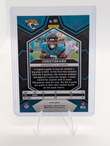 2024 Panini Mosaic - Christian Kirk #101 Red Sparkle Prizm - Picture 2 of 2