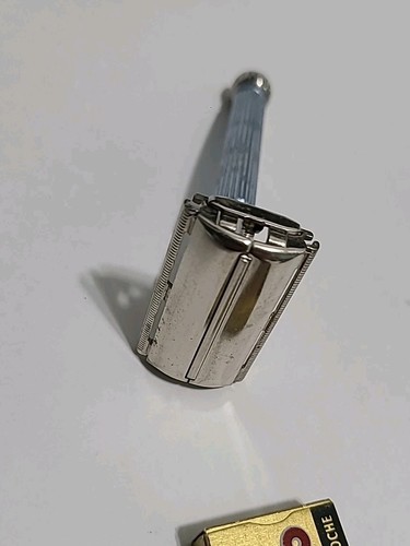 Vintage Gillette Lady Blue Star Burst Women's Safety Razor - Picture 11 of 11