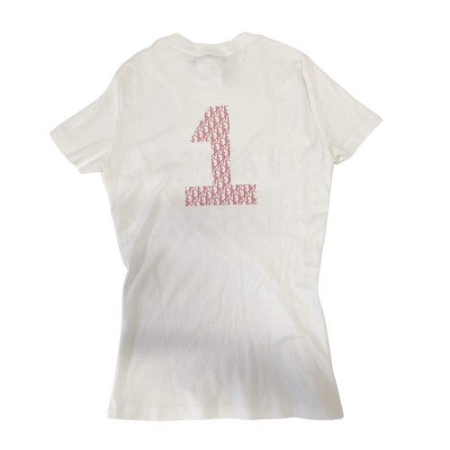 DIOR J'Adore Dior White T-Shirt with Pink Trotter Print - Picture 2 of 11