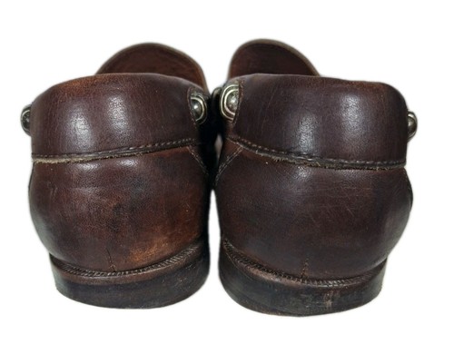 1980's COLE Haan Ladies Leather 7.5 Loafers Handsewn Fair Condition - Picture 5 of 10