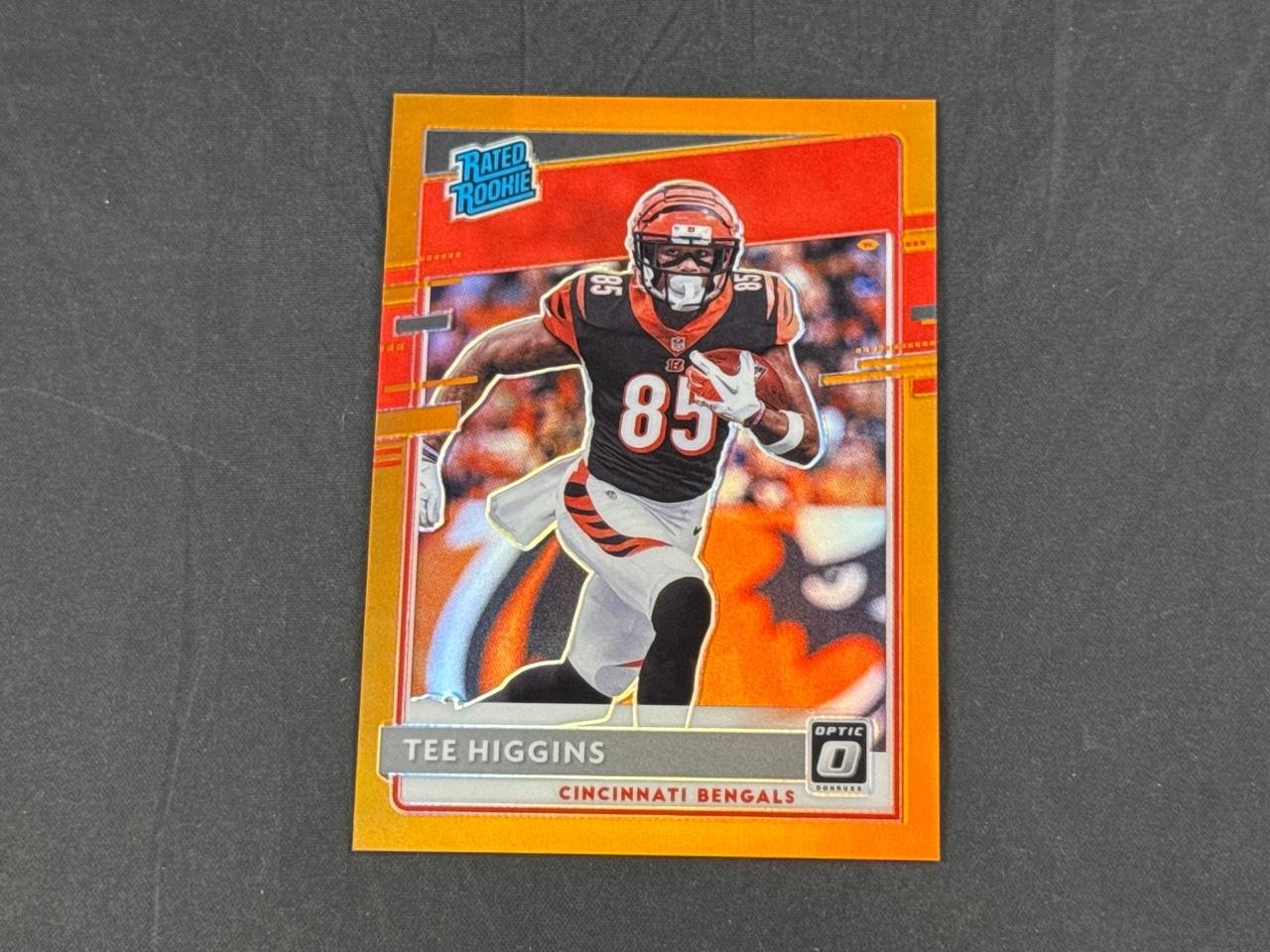 2020 PANINI DONRUSS OPTIC TEE HIGGINS #160 RATED ROOKIE ORANGE PRIZMS 99/199
