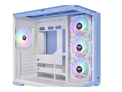 Thermaltake View 380 TG ARGB Hydrangea Blue ATX Case; 4x120mm ARGB Fans - Picture 2 of 5