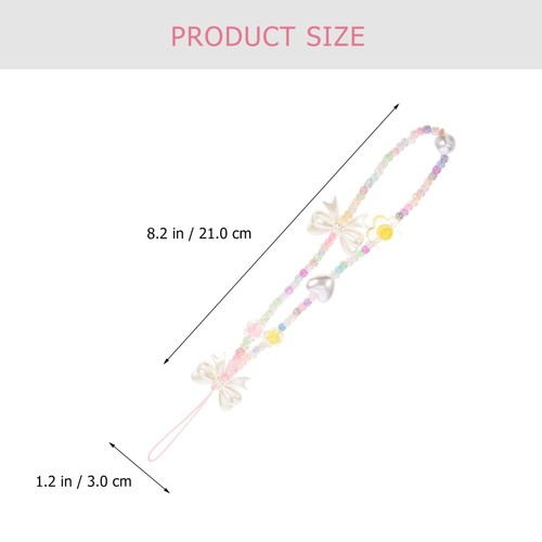 Handy Kette Telefon Hängende Perlenkette Dekorative Telefonkette - 第 6/12 張圖片