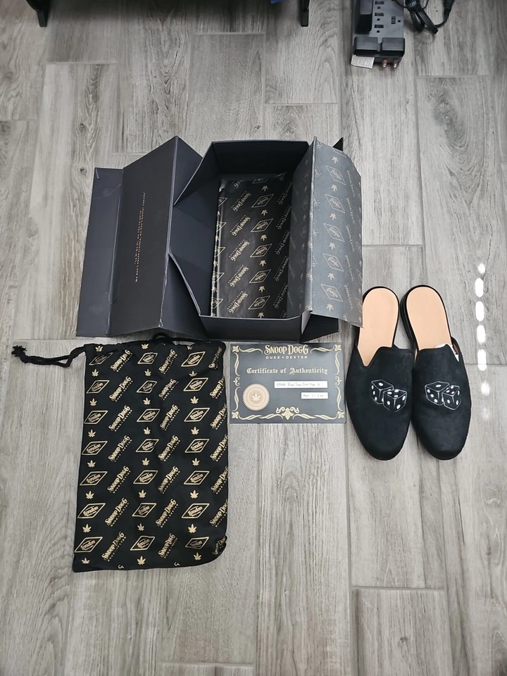 LTD Raro Snoop Dog Duke & Dexter Mulas Negras Diapositivas Vegas Dados EE. UU. 12 #211/1000 Foto 3 de 4