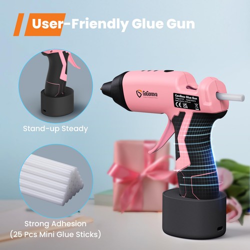 GoGonova Cordless Glue Gun, 15s Fast Preheating 2Ah Cordless Hot Glue Gun with - Picture 5 of 6