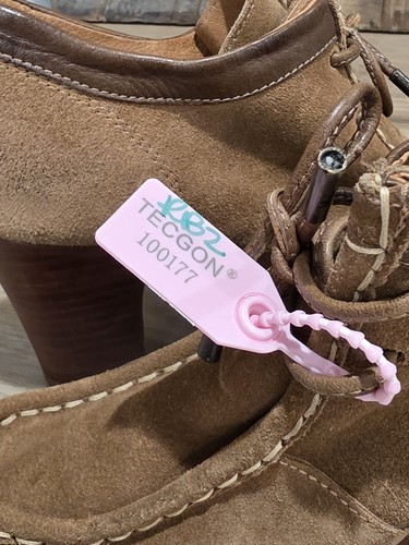 Corbatas Oxford Parker de gamuza tostada FRYE tacón bajo botines para mujer talla 8B - Imagen 11 de 11