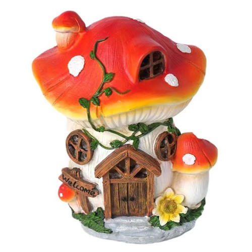 Cute and Playful Resin Mushroom Ornament Perfect for Gardens and Patios - Picture 1 of 12