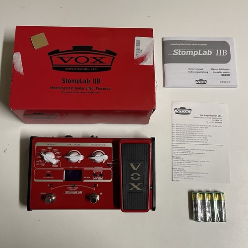 VOX SL2B StompLab IIB 2B Modeling Bass Compact Multi Effector Expression Pedal
