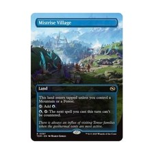 WOTC Tarkir: Dragonstorm Mistrise Village (Borderless) (R) (Foil) NM