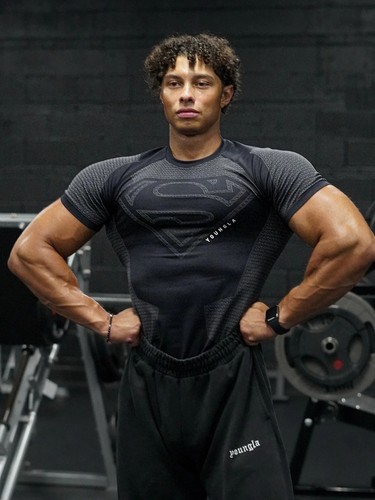 2026 Superman New Men's Fitness Compression T-shirts clothing sports Tshirt - Picture 16 of 28