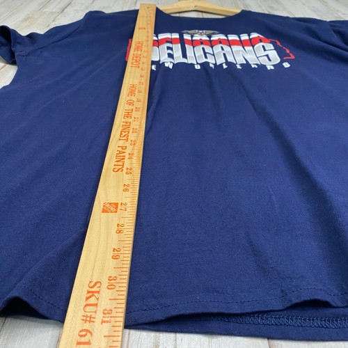 New Orleans Pelicans Navy Blue NBA Short Sleeve Graphic Fan T-Shirt Size 2XL - Picture 5 of 7