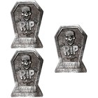  3 PCS Tombstone Decoration Halloween Decorations Home Outdoor Skeletons