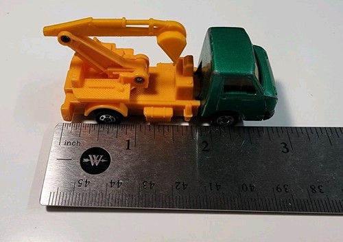 Vintage Tomica Tomy #49 Green Isuzu ELF FF My Pack 1/72 Diecast/Plastic Back Hoe - Picture 10 of 11