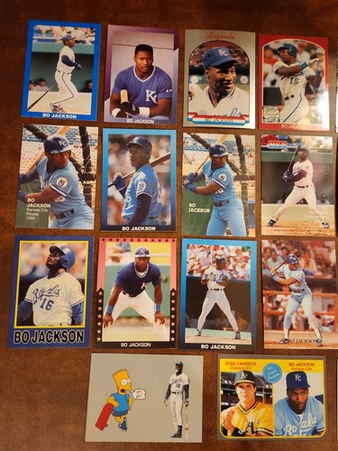 Bo Jackson ÉNORME LOT RARE DE 120 CARTES 🏈⚾️ Raiders Royals White Sox Auburn - Photo 7 sur 12