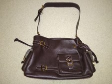Maxx New York Dark Brown Leather Purse
