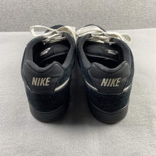 Nike 9.5 Black White Suede Court Tradition 2 Low Top Sneakers Casual Shoes - Picture 4 of 6