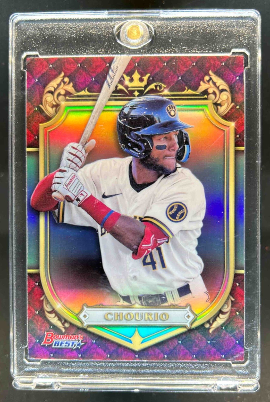 2022 Bowman's Best Jackson Chourio Prospective Royalty #PR-3 Brewers
