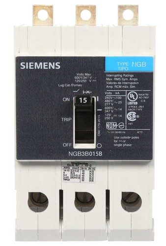 NGB3B015B - Siemens - Molded Case Circuit Breaker - Picture 5 of 8