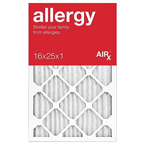 AIRx ALLERGY 16x25x1 MERV 11 Pleated Air Filter - Made in the USA - Box of 6 - Picture 2 of 6