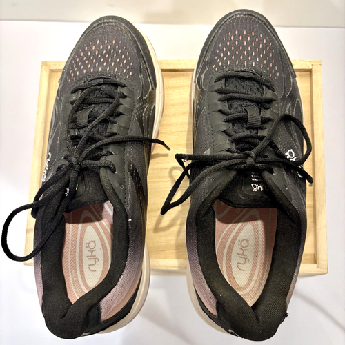 Ryka Devotion Plus 2 Women's Walking Shoes Sneakers Black/Pink Size 8M Low Top - Picture 6 of 8