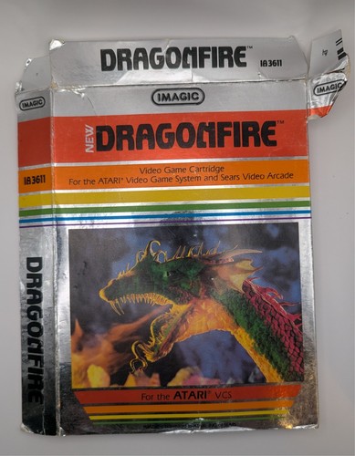 Dragonfire (Atari 2600, 1982) mit Box, ohne Handbuch, getestet - Bild 8 von 9