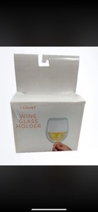 Ankyo Wall Mounted Clear Plastic Stemware Holder Wine Glass Rack 1 Count