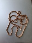 chain 38" - Never worn Yellow Gold tone thick Rope