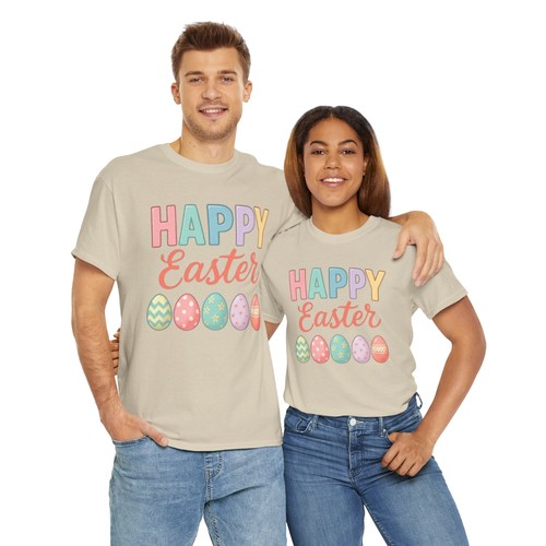 Frohe Ostern Unisex Heavy Cotton Tee, Ostershirt, Frühlingsfest […] - Bild 57 von 127