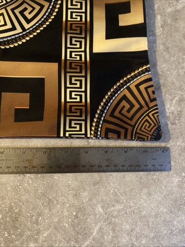 Set Of 2 Awesome Black Gold Geometric Design 18 X 18 Size - Pillow Case Only - Picture 2 of 3