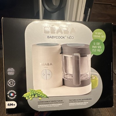 BEABA Babycook Neo Blender & Steamer Baby Food Maker with Glass Bowl (grey)