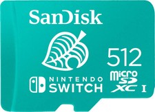 SANDISK - 512GB microSDXC UHS-I Memory Card for Nintendo Switch 1