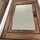 D&E Wood Girona Rustic Mission Medicine Cabinet/Medium Walnut Finish