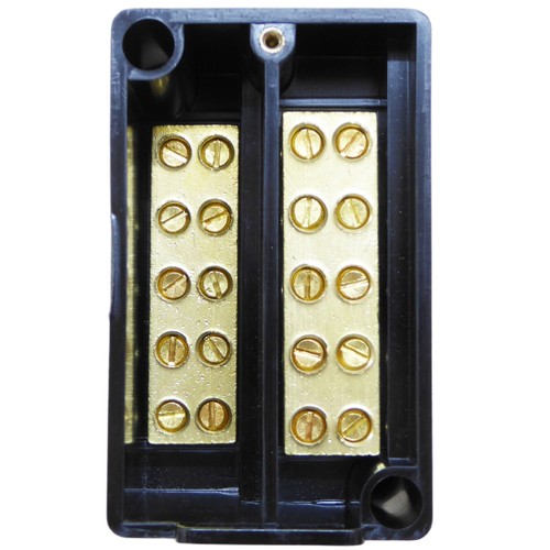 100 Amp Double Pole 5 Way 35mm Link Box Tails Connector Box Henley Block Style - Picture 9 of 30
