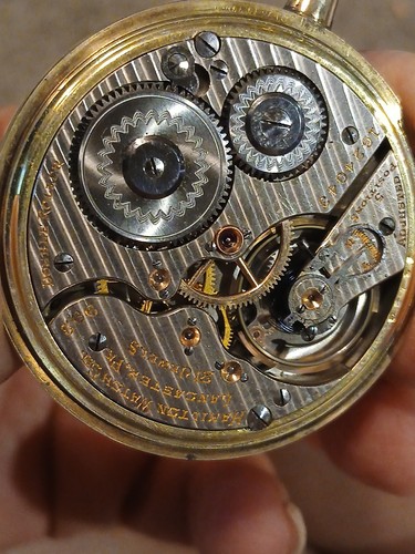 Hamilton antique pocket watch with second hand gold filled 21 Jewels  - Bild 5 von 9