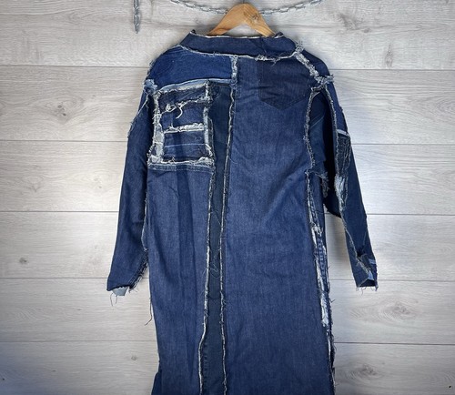 Vintage Avangard Denim Cape y2k Hand May Streetwear Casual Gr. L - Bild 6 von 9