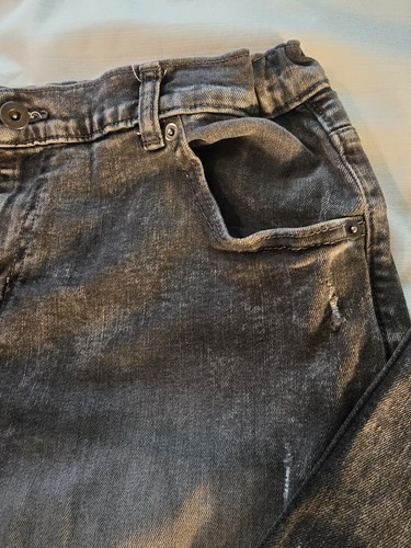 Lot Of 2 Boys Sz 16 Husky Wonder Nation Jeans Distressed Stretch Euc - Picture 13 of 15