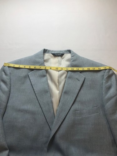 Jos A Bank Sport Coat Blazer Jacket Mens 44Reg Powder Blue Linen/Wool Sngle Vnt - Picture 20 of 24
