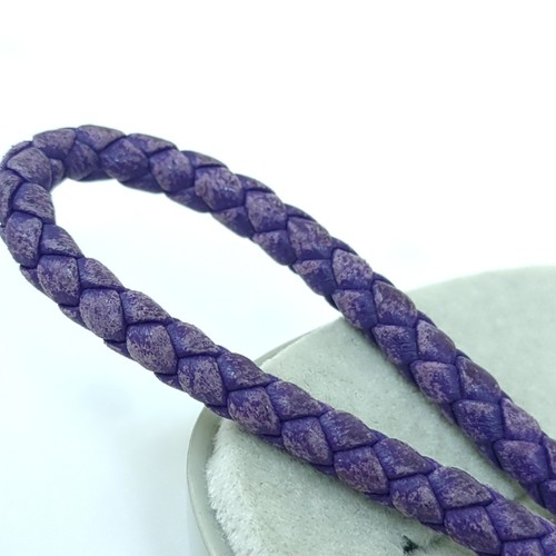 Bracelet pour téléphone portable Bottega Veneta Intrecciato violet fabriqué en Italie d'occasion - Photo 15 sur 19