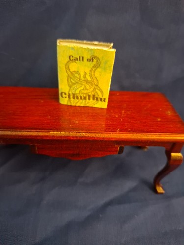 Dolls House Miniature Book Of Call Of Cthulhu Illustrated Pages Handmade