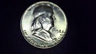 1952 D Franklin Half Silver Dollar 90% silver! BU