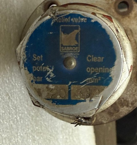 SABROE BY PASS VENTIL 20 BAR ÜBERDRUCKVENTIL FÜR CMO 24 26 28 KOMPRESSOREN - Bild 2 von 5